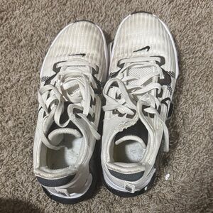 Nike Kids Cream and Black Sneakers